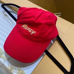 Disney Mickey Red Hat Baseball Cap, Adult Size